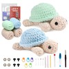 Crochet Kit for Beginners Adults 2 Pack Crochet Turtle Kit