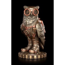 Steampunk Figurine Retro Owl Veronese
