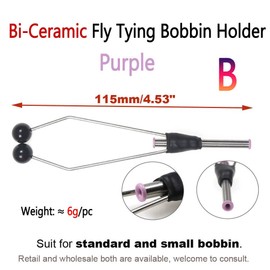 1/7PC  Fly Tying Bobbin Holder Set with Bi-Ceramic Tips 