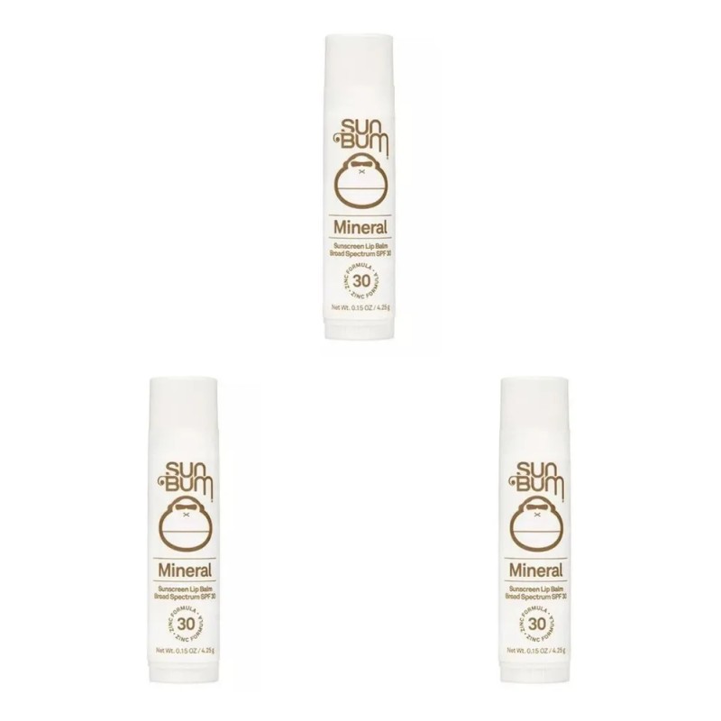3 X Bálsamo Labial Protector Solar Fps 30 Sun Bum
