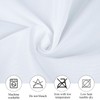 Zdada White Round Table Cloth, 230cm/90Inch Large Circular Table Cloths,
