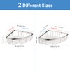 GORDEE [2 Pack] Corner Shower Caddy Organizer, SUS304 Stainless Steel