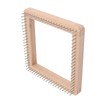 Mini Square Knitting Tool with Hooks Wooden Crochet Board for