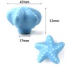 White Drawer Knob Ceramic Cabinet Knobs Kids Room Handle Pull