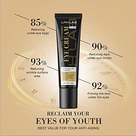 Crema reafirmante temporal para ojos, para bolsas, ojeras e hinchazón, antienvejecimiento y líneas finas