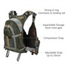 PELLOR Fly Fishing Vest with Backpack, Fishing Chest Pack Fishing