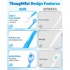 40 Pack Mini Disposable Toothbrushes - 5-in-1 Travel Toothbrush Set
