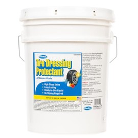 Comstar Tire Dressing Protectant, All Season Grade, Car Tire Care, High Gloss & Long-Lasting Shine, Easy Application, No Wiping Needed, Ready-to-Use, Solvent-Based, 5 Gallon (71-098)