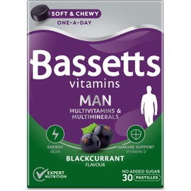 Bassetts Vitamins Man Multivitamins & Multiminerals Blackcurrant 30's
