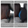 Aukee Memory Foam Car Neck Pillow Soft Leather Headrest for