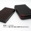 Men's Business Card Holder, Ultra Thin Wood Sheet, Stainless Steel,