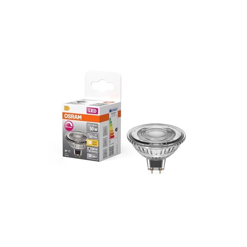 OSRAM Superstar MR16 50 Dimmable LED Spot Light Reflector 2700K