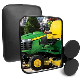 Tractor Mirrors Glass Compatible with Riding Mower Tractors Dozers Snowplow UTV, Magnetic Rear View Mirrors