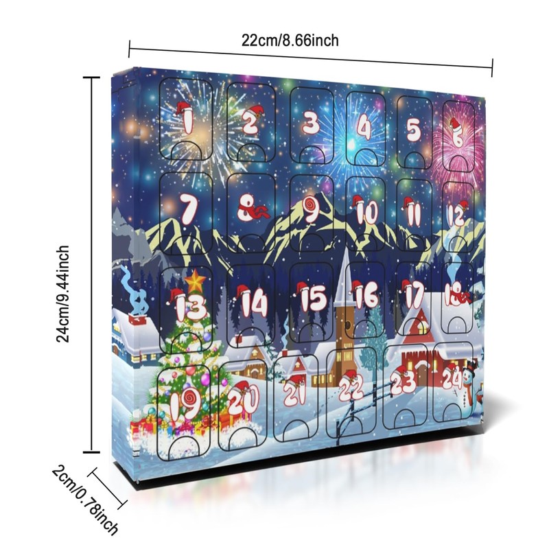 Advent Calendars 2023 Kids Metal Puzzle Christmas Countdown Calendars for