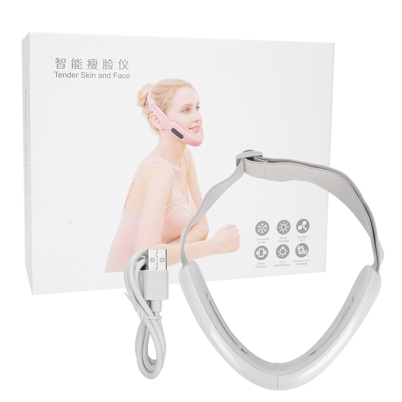 Electric Micro Current Vibration Beauty Machine Light Therapy Face Lifting