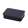 Galepromot Black Metal Rectangular Empty Mini Tin Box,Mini Iron Box