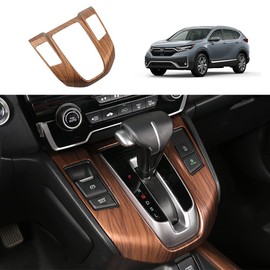 YOFAMO for CRV 2017-2022 Gear Shift Box Panel ABS Peach Wood Grain Interior Trim Cover Moulding Interior Decoration Accessories for Honda CR-V 2017 2018 2019 2020 2021 2022 EX EX-L (Not for Hybrid)
