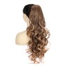 PORSMEER Ponytail with Clip, Claw Clip in Hair Extensions, Claw
