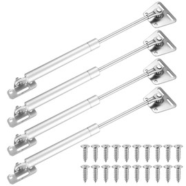 4 x Gas Struts for Heavy lid Gas Lift Struts, 100N Gas Strut Hinges, Slow Down Lid Stay Gas Spring Struts, Soft Close Hinges Lift Stay Support Damper for Kitchen Cabinet Cupboard Door Toy Box Hinges