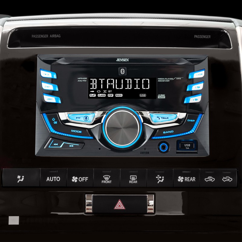 JENSEN MPR420 7 Character LCD Double DIN Car Stereo Receiver