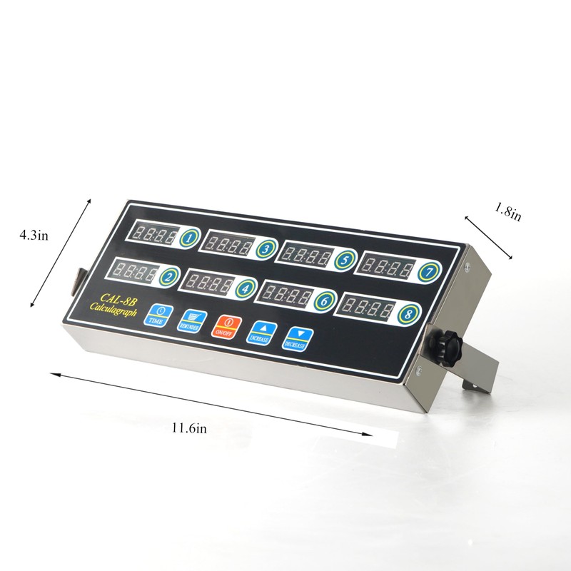 8 Channel Kitchen Timers for Cooking,Commercial Kitchen Timer Stainless Steel