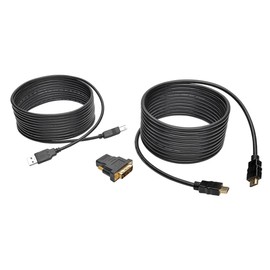 Tripp Lite 15ft HDMI DVI USB KVM Cable Kit USB A/B Keyboard Video Mouse 15' (P782-015-DH)