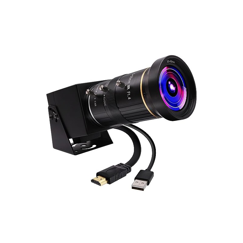 ELP Cámara USB HDMI 4K con zoom manual – Cámara