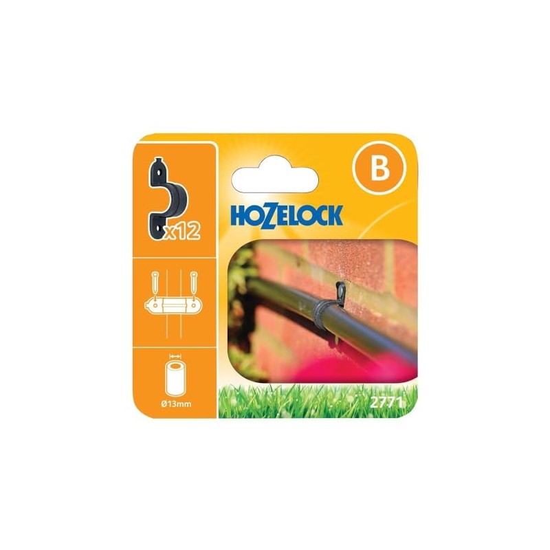 Hozelock Wall Clip 13MM Irrigation Garden Outdoor Garden