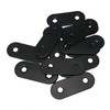 Alamic Straight Brace Stainless Steel Black Straight Flat Brace 16