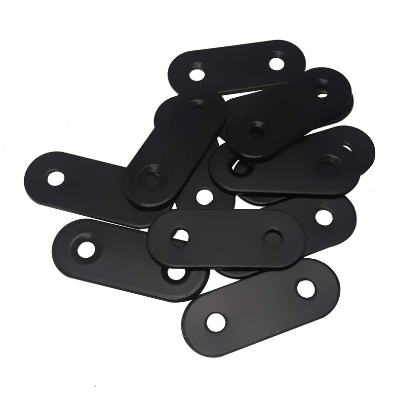 Alamic Straight Brace Stainless Steel Black Straight Flat Brace 16