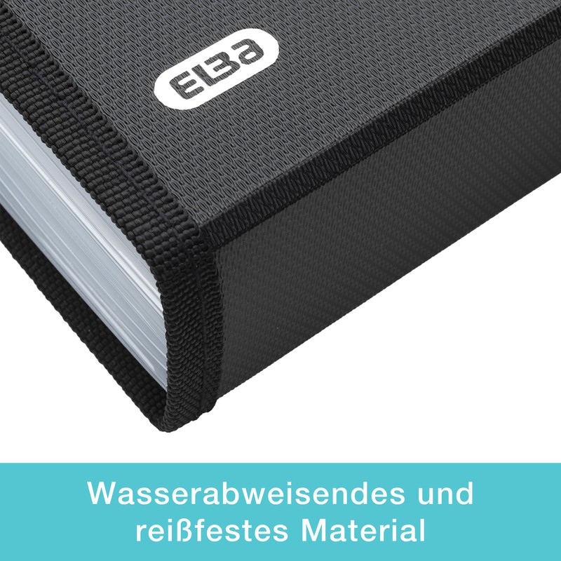 Elba Document Folder A4 Expanding File Black