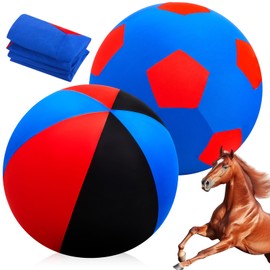 VercanMonth 2 Pcs 30 Inch Horse Ball Covers Please Watch VCR for How to Inflation Mega Herding Play Covers for Horse Herding Ball(Classic Style)