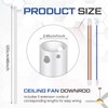 VIHOSE 48 Inch Ceiling Fan Downrod with Extension Cord 4