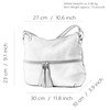 modamoda de T159 Women's Leather Shoulder Bag Medium Handmade in