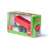 Siku 2881 Tandem Axle Trailer, 1:32, Metal/Plastic, Red/Green, Toy for