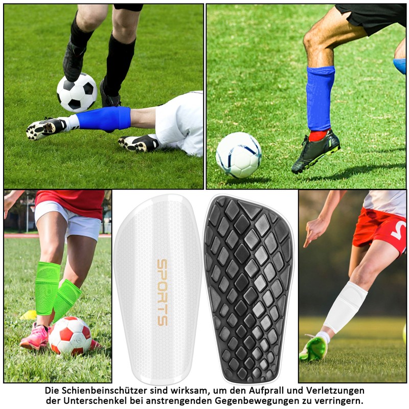 iMoebel Football Shin Pads Including Stocking with Pocket and Anti-Slip