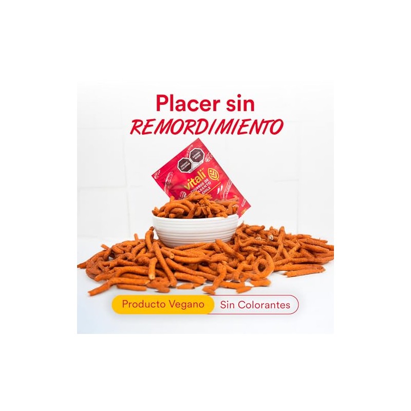Churros de Amaranto Sabor Chile 50g x 18 Snack Saludables