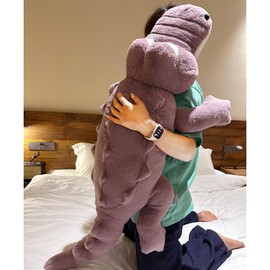 Hofun4U Alligator Plush Pillow, 38 inch Alligator Stuffed Animal, Home Decor Christmas Valentine’s Birthday Gift for Boys Girls Adults Kids (Purple)