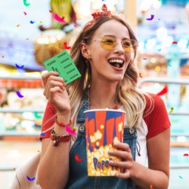 Kosiz 1000 Sheets 25 Bid Raffle Ticket Numbers - Chinese Auction Ticket Sheets for Events, Church (Light Color)