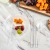 Plasticpro Disposable Clear Plastic Cutlery Disposable utensils Heavyweight 100 Count