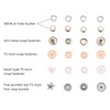 Plastic and Metal Snap Buttons with Snaps Pliers Set,300 Sets