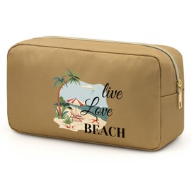 Beach Lovers Gifts Beach Cosmetic Bags Beach Themed Gift Beach Accessories Supplies Summer Beach Theme Gift Funny Vacation Gifts Birthday Christmas Graduation Gift for Her Friends Sisters