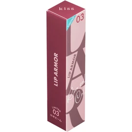 kiss Lip Armor, X03 Rose Beam, 0.2 oz (5 g), Tint, Glossy, Sheer