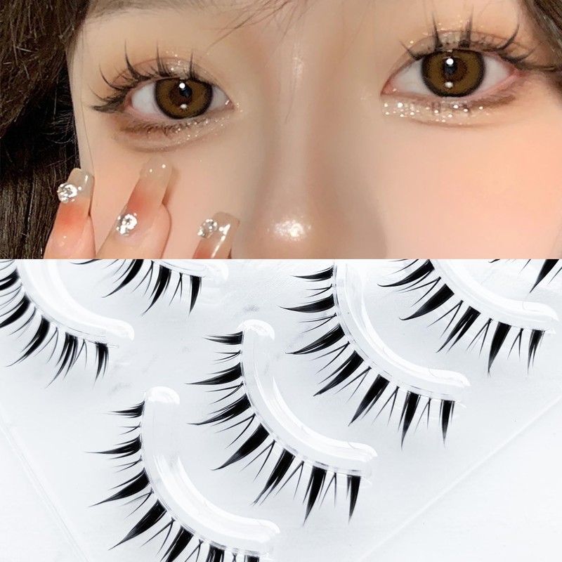 Musegetes False Eyelashes, 4D False Eyelashes, Natural False Eyelashes, Ultra