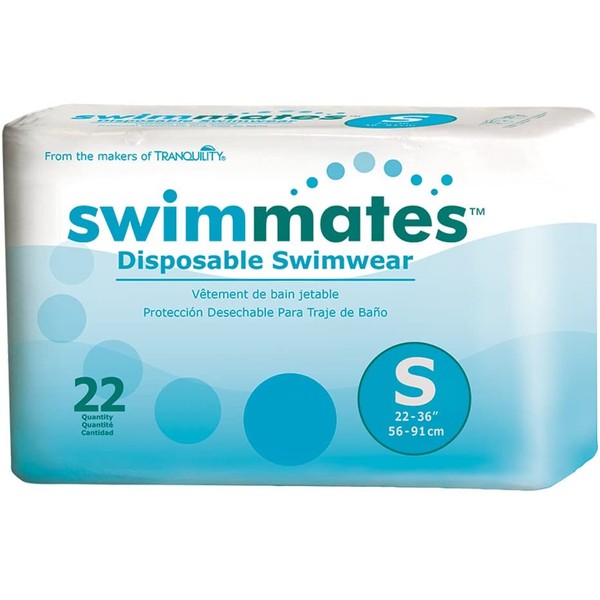 Swimmates Disposable Adult Swim Diapers, Small, 22