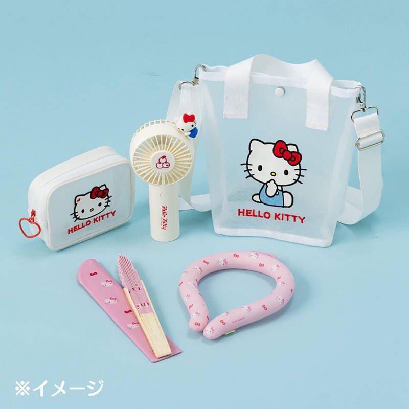 サンリオ(SANRIO) 扇子 ハローキティ 本体:竹・紙 ケース:ポリエステル 持ち運びに便利なケース付き 493325