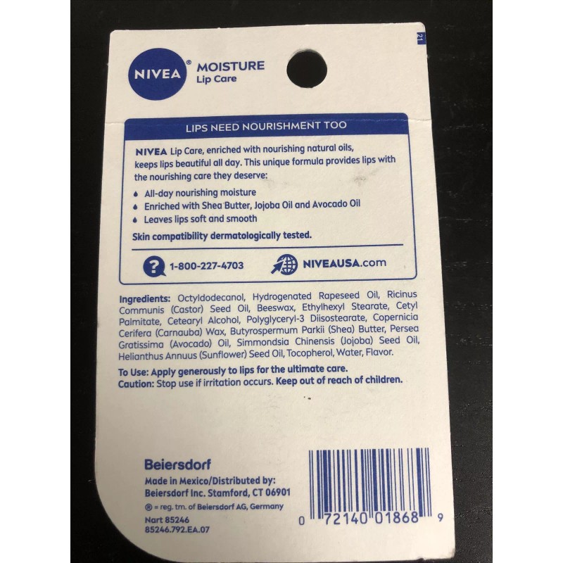 NIVEA All-Day Nourishing Moisture Lip Care Duo - 2 Pack