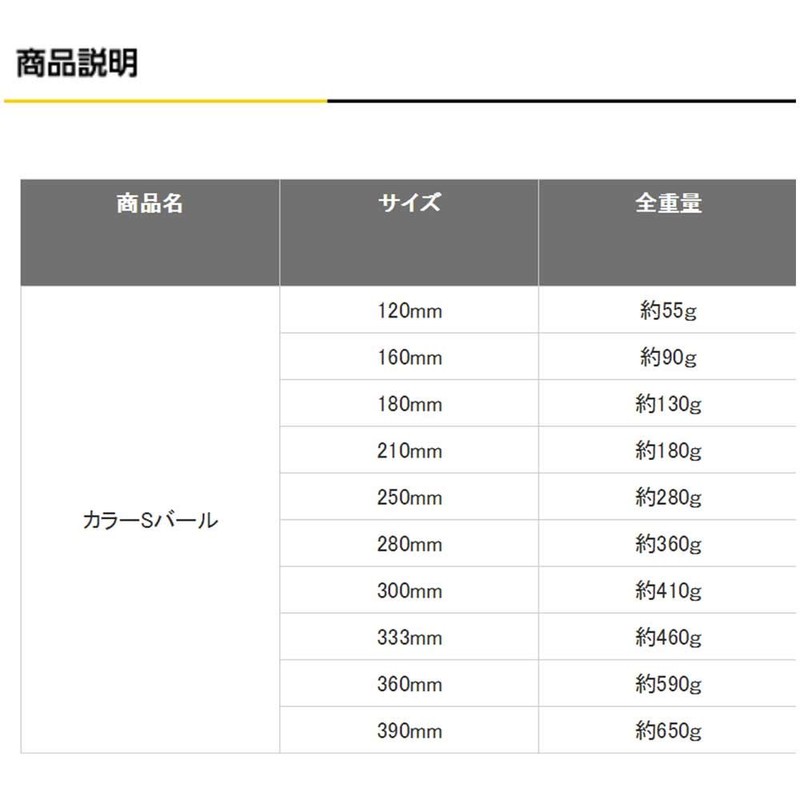 土牛 カラーSバール 250mm　色の指定は出来ません