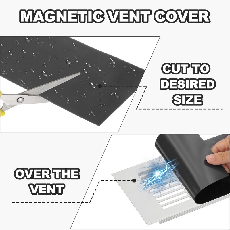 PATIKIL 12" x 12" Magnetic Vent Cover, 2 Pcs Floor