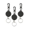 [YFFSFDC] Reel Key Chain with Carabiner, Reel Strap, Stretchable, Anti-Lost,